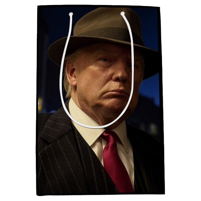 Godfather of America Don J. Trump  Medium Gift Bag (Front)