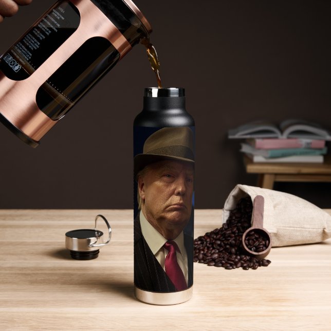Godfather of America Don J. Trump  Water Bottle (Coffee)