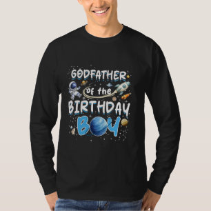 Godfather Of The Birthday Boy Astronaut Family Spa T-Shirt