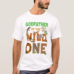 Godfather Of The Birthday Wild One Safari Birthday T-Shirt