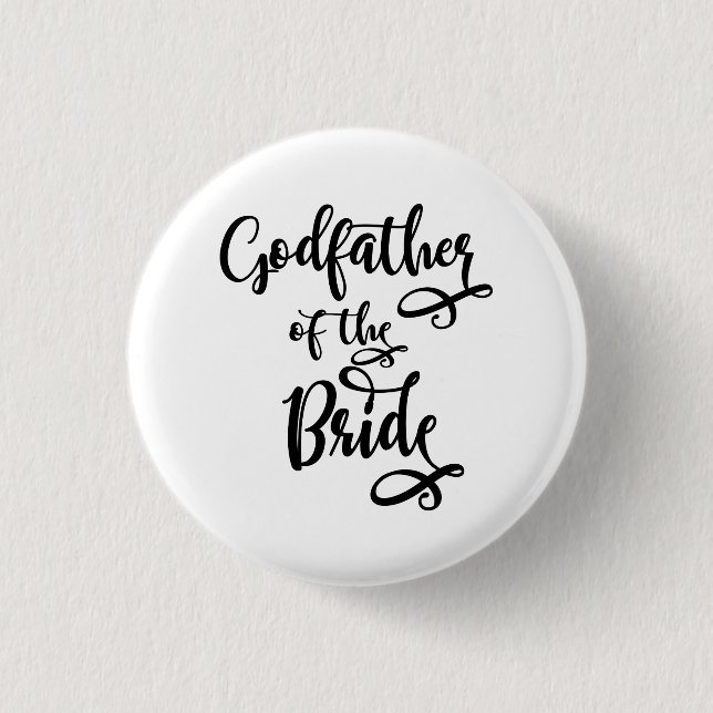 Godfather of the Bride 3 Cm Round Badge (Front)