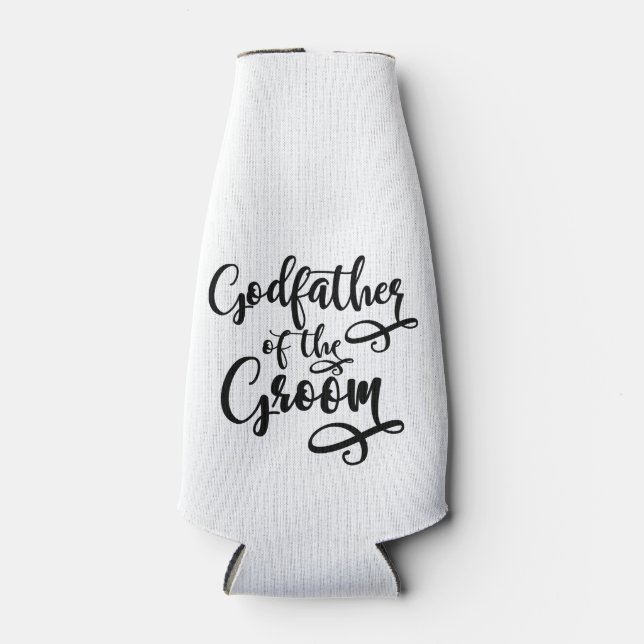 Godfather of the Groom Bottle Cooler (Front)