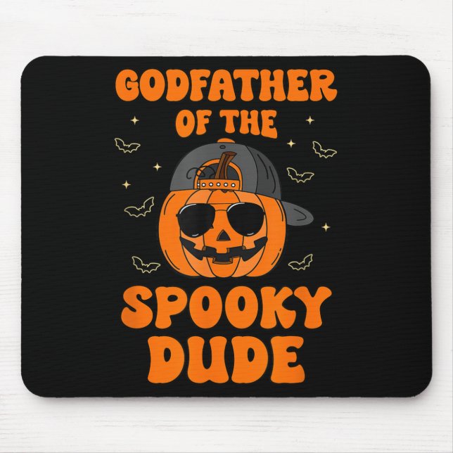 Godfather Of The Soky Dude Halloween Pumpkin Bday  Mouse Mat (Front)