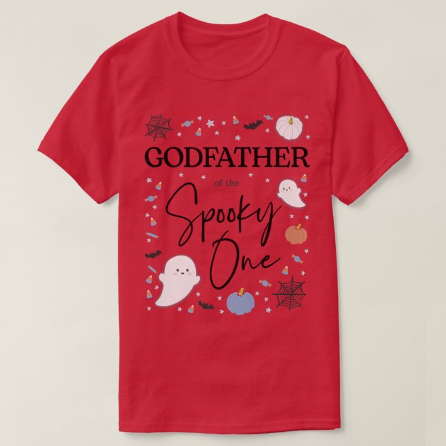 Godfather of the Spooky One First Birthday Boy 1st T-Shirt (Design Front)