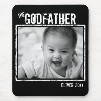 Godfather Personalised Photo and Name Mouse Mat