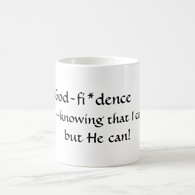 Godfidence Definition Quote Coffee Mug (Center)