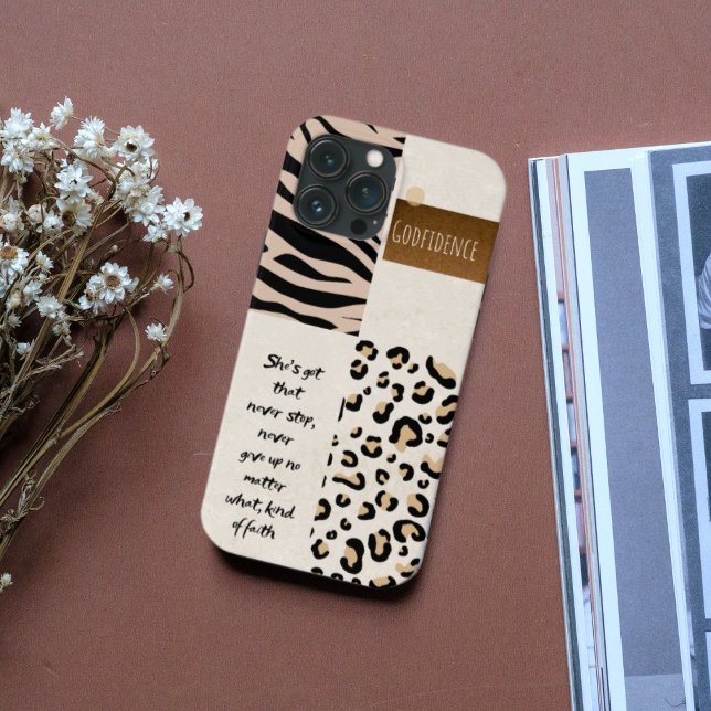 Godfidence faith christian pattern iPhone case (Creator Uploaded)