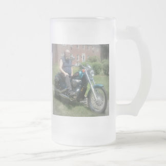 Godfrey and Shadow Frosted Glass Beer Mug