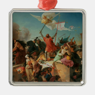 Godfrey de Bouillon, French Crusader Metal Tree Decoration