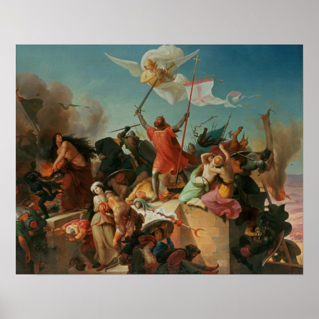 Godfrey de Bouillon, French Crusader Poster (Front)