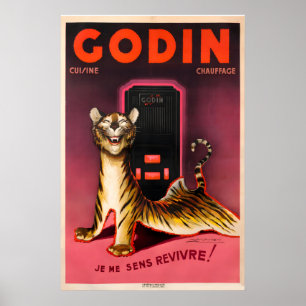 Godin Poster by Achille Lucien Mauzan Vintage