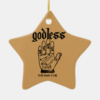 Godless Atheist Ceramic Tree Decoration