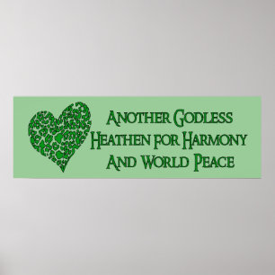 Godless For World Peace Poster