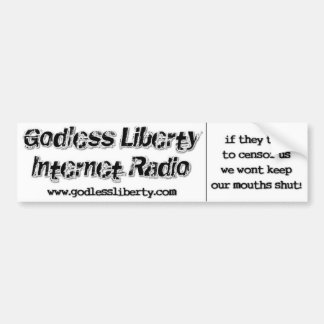 Godless Liberty "Censor Us" Bumper Sticker