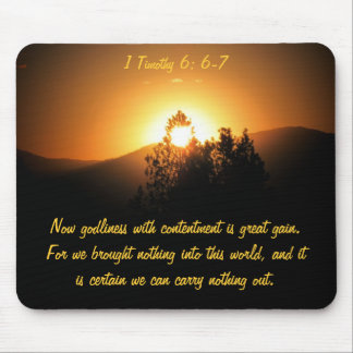 Godliness With Contentment Is Great Gain Mouse Mat