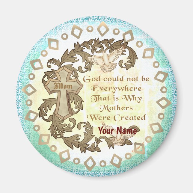 Godly Christian Mum  magnet  (Front)