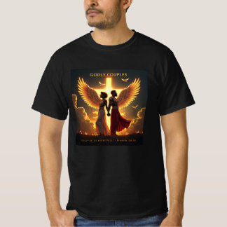 Godly Rise - Black Couple (Proverbs 24:16) T-Shirt