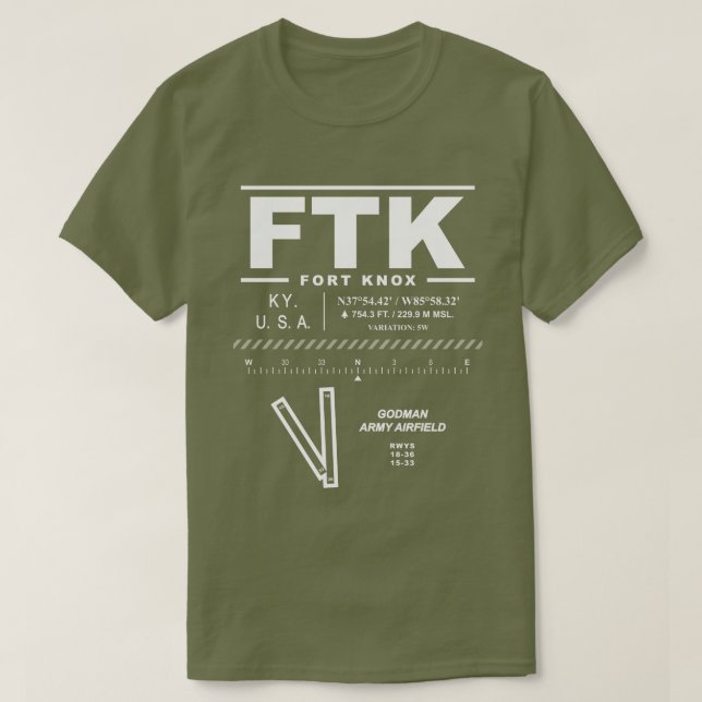 Godman Army Airfield FTK T-Shirt (Design Front)