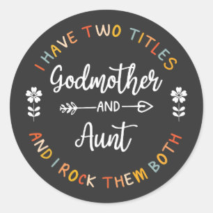 Godmommy Classic Round Sticker