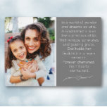Godmother and child Custom Plaque with Easel<br><div class="desc">plaque for Godmother and Godchild</div>