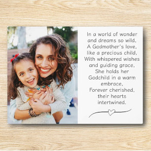 Godmother and child Custom Plaque with Easel