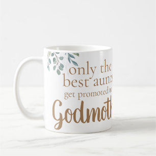 godmother aunt with name coffee mug