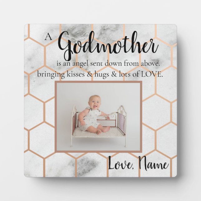 Godmother baptised plaque (Front)