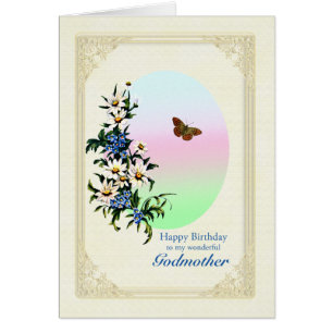 Godmother Birthday with Flowers