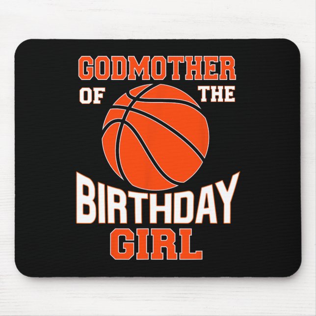 Godmother Bysketbyll Birthday Girl Family Byller B Mouse Mat (Front)