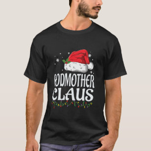 Godmother Claus Christmas Family Group Matching PJ T-Shirt