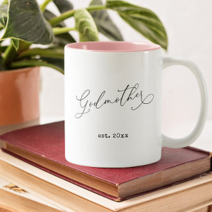 Godmother Established Date Two-Tone Coffee Mug