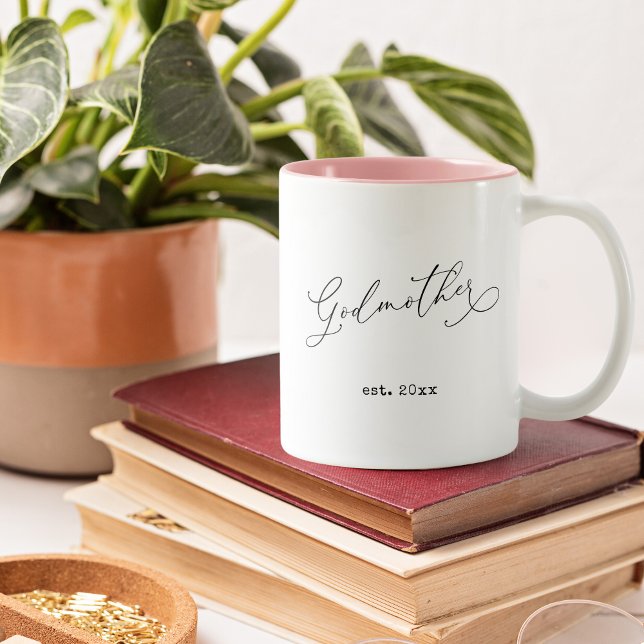 Godmother Established Date Two-Tone Coffee Mug (Creator Uploaded)