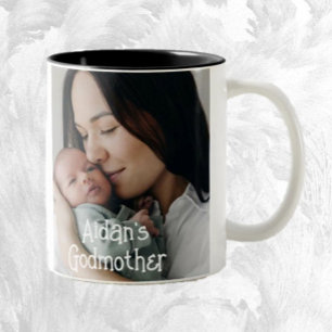 Godmother Gift! Sweet Photo Two-Tone Coffee Mug