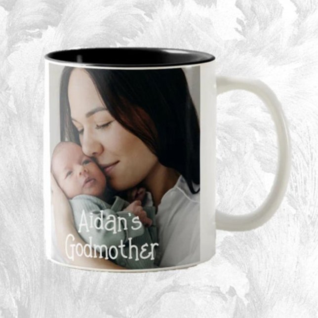 Godmother Gift! Sweet Photo  Two-Tone Coffee Mug (Creator Uploaded)