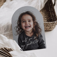 Godmother Handwritten Proposal Photo Arch 