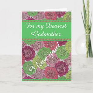 Godmother Mother's Day Card - Vintage Floral