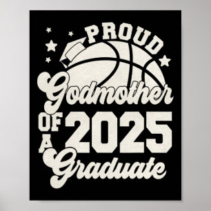 Godmother Of A 2025 Graduate Senior Graduation Ske Poster