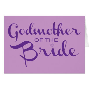 Godmother of Bride Purple on Purple