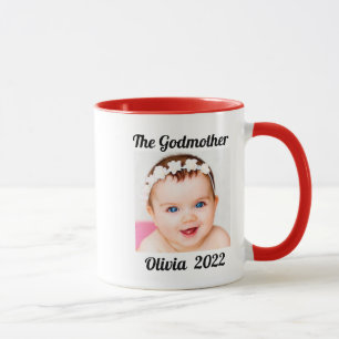 Godmother of Goddaughter Personalised Photo Name M Mug