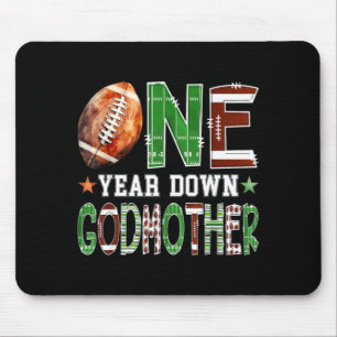 Godmother Of The 1st Birthday Boy Football Mouse Mat