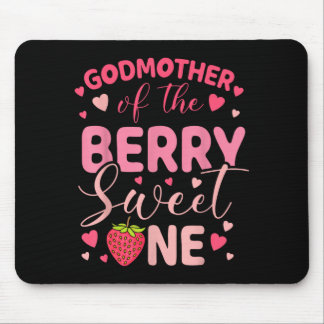 Godmother of the berry sweet one strawberry first mouse mat