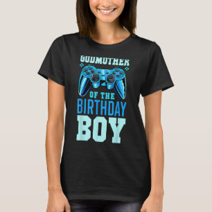 Godmother of the Birthday Boy Matching Video Gamer T-Shirt