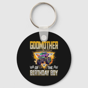Godmother Of The Birthday Boy Monster Truck Birthd Key Ring