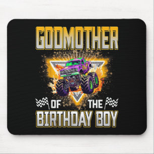 Godmother Of The Birthday Boy Monster Truck Birthd Mouse Mat