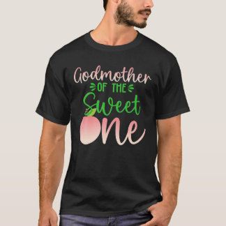 Godmother Of The Birthday One Peach 1St Summer Fru T-Shirt