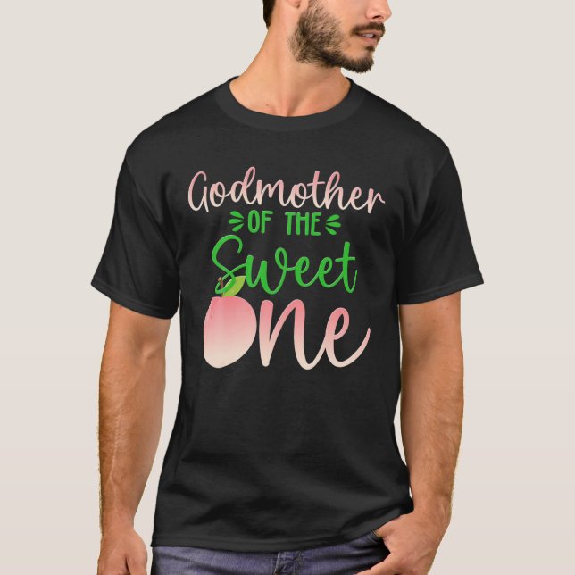 Godmother Of The Birthday One Peach 1St Summer Fru T-Shirt (Front)