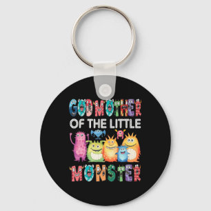 Godmother Of The Little Monster Kids 1st Birthday  Key Ring