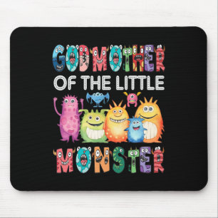 Godmother Of The Little Monster Kids 1st Birthday Mouse Mat