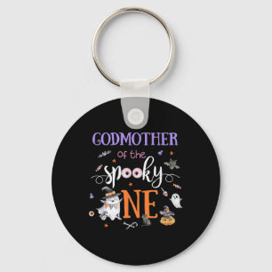 Godmother Of The Spooky One Halloween Ghost 1st Y Key Ring