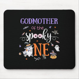 Godmother Of The Spooky One Halloween Ghost 1st Y  Mouse Mat